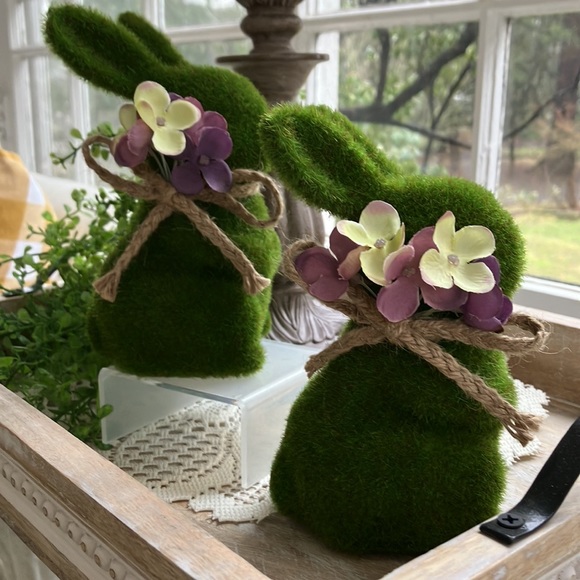 Moss Covered Garden Bunnies - Picture 6 of 8